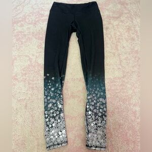 Alo Airbrush silver Black Brilliance Leggings- S